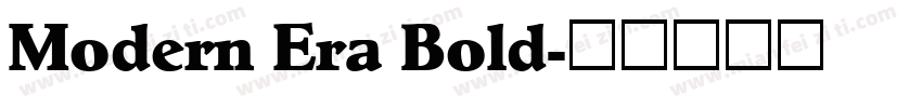 Modern Era Bold字体转换